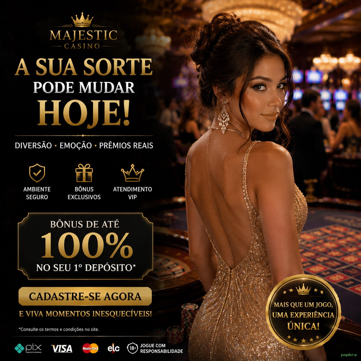 Bônus exclusivos membros VIP popbra